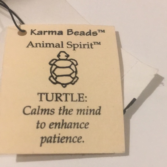 NATURAL WONDERS KARMA BEADS ANIMAL SPIRIT TURTLE . - Picture 2 of 3